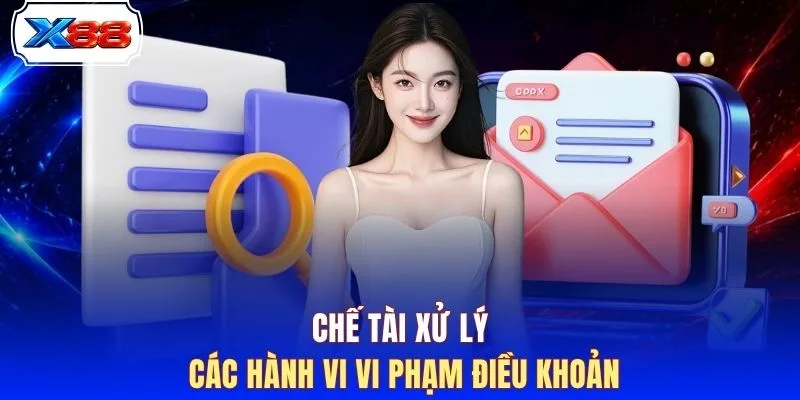 Chế tài xử lý các hành vi vi phạm điều khoản