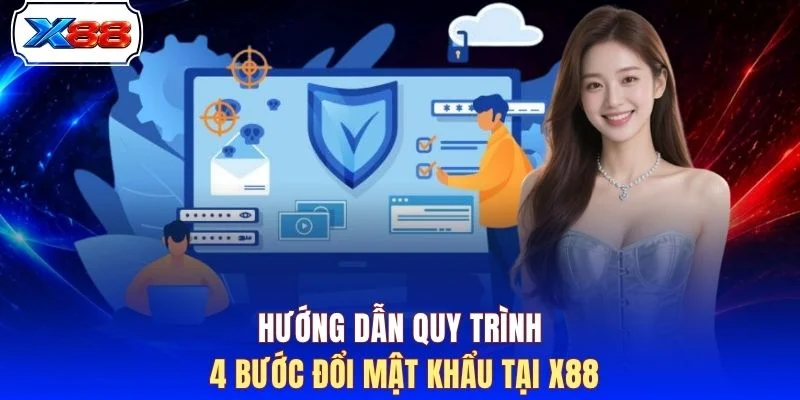 Hướng dẫn quy trình 4 bước đổi mật khẩu tại X88