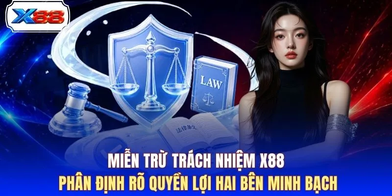 Miễn trừ trách nhiệm X88 phân định rõ quyền lợi hai bên minh bạch