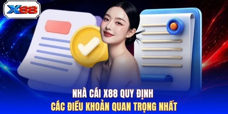 Nhà cái X88 quy định các điều khoản quan trọng nhất