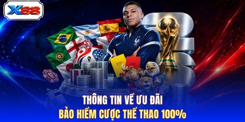 Thông tin về ưu đãi bảo hiểm cược thể thao 100%