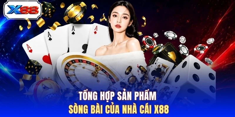 Tổng hợp sản phẩm sòng bài của nhà cái X88