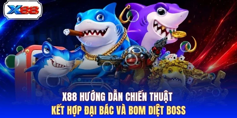 X88 hướng dẫn chiến thuật kết hợp đại bác và bom diệt boss